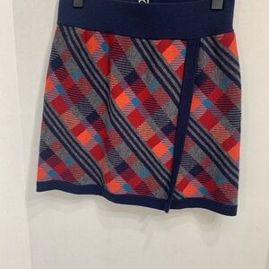 Title Nine Colorful Checkered Mini Skirt size small